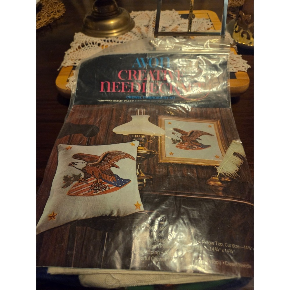 1973 avon needle point project American eagle